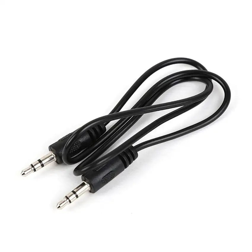 CâBLE AUDIO MP3 2GO 3,5MM AUX 150CM NOIR