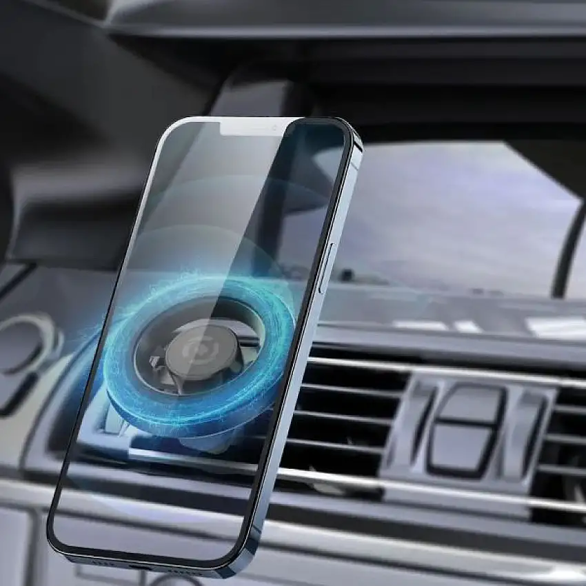 SUPPORT SMARTPHONE MAGNéTIQUE 2GO POUR GRILLE D’AéRATION, FORME DE VOLANT - COMPATIBLE MAGSAFE