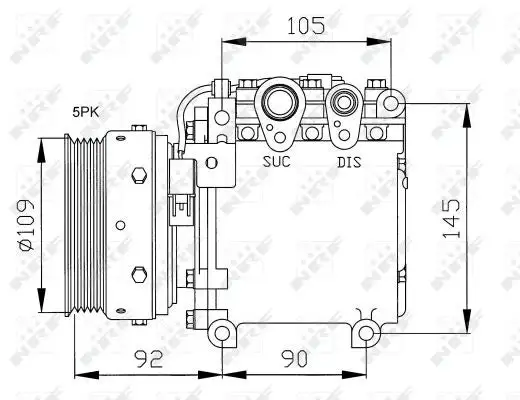 Compresseur, climatisation NRF 32049