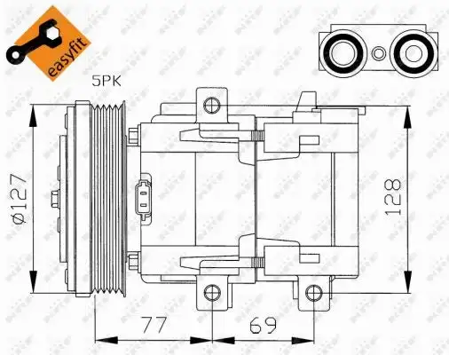 Compresseur, climatisation NRF 32061