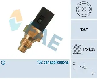 Contact thermique, voyant avertisseur de l'agent réfrigérant FAE 35250