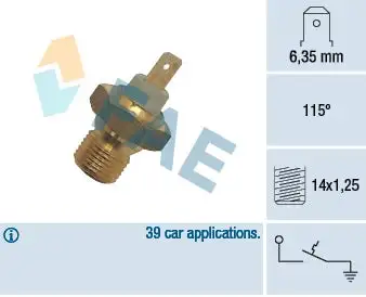 Contact thermique, voyant avertisseur de l'agent réfrigérant FAE 35270
