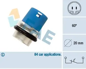 Contact thermique, voyant avertisseur de l'agent réfrigérant FAE 35300
