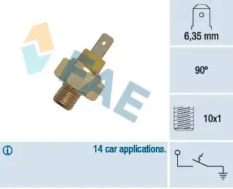 Contact thermique, voyant avertisseur de l'agent réfrigérant FAE 35345