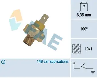 Contact thermique, voyant avertisseur de l'agent réfrigérant FAE 35350