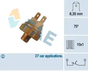 Contact thermique, voyant avertisseur de l'agent réfrigérant FAE 35450