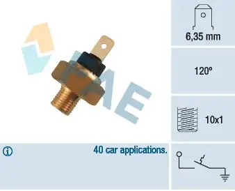 Contact thermique, voyant avertisseur de l'agent réfrigérant FAE 35520