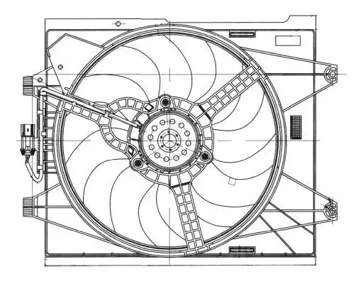 Ventilateur, refroidissement du moteur NRF 47655