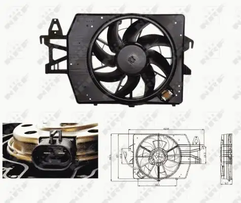 Ventilateur, refroidissement du moteur NRF 47682