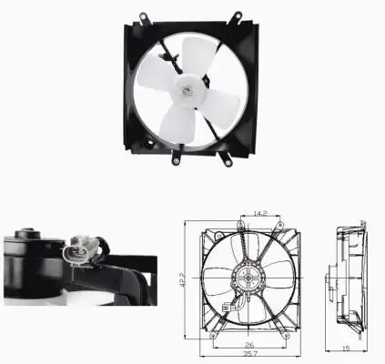 Ventilateur, refroidissement du moteur NRF 47693