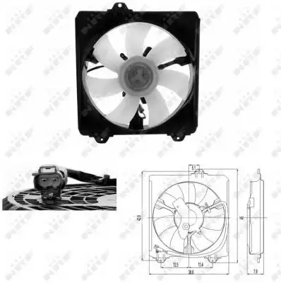 Ventilateur, refroidissement du moteur NRF 47695