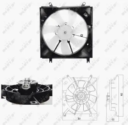 Ventilateur, refroidissement du moteur NRF 47696