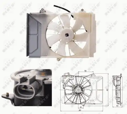 Ventilateur, refroidissement du moteur NRF 47697