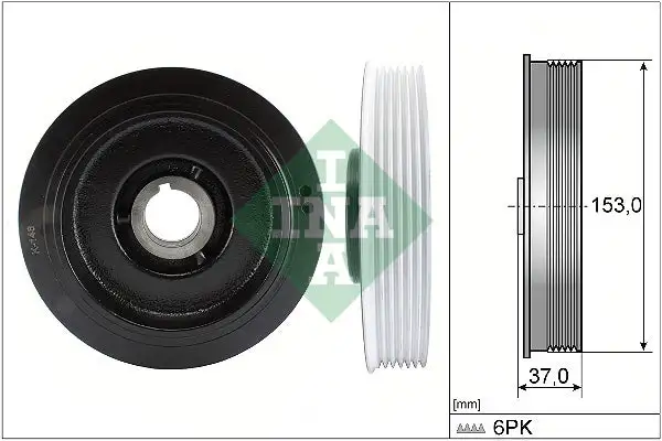 Poulie vilebrequin, Poulie damper INA 544 0058 10