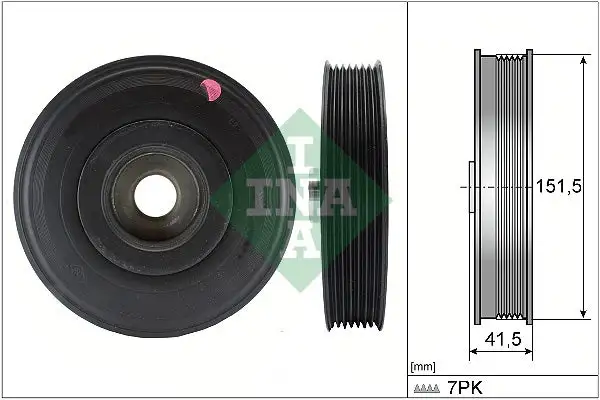 Poulie vilebrequin, Poulie damper INA 544 0088 10