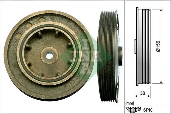 Poulie vilebrequin, Poulie damper INA 544 0101 10