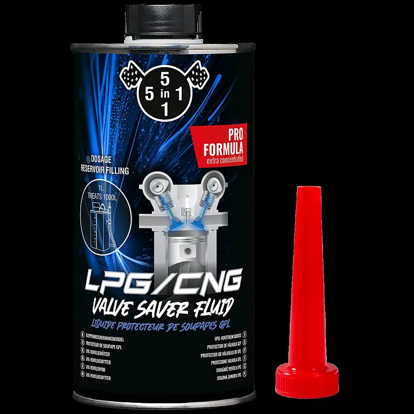 ADDITIF DE PROTECTION DES SOUPAPES LPG 5EN1 1 LITRE POUR DES PERFORMANCES MOTEUR OPTIMALES