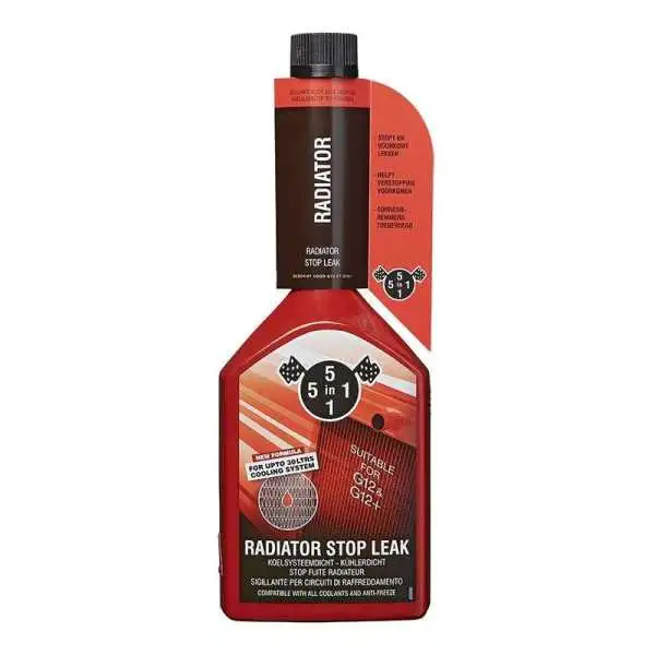 5IN1 Stop fuite radiateur rouge 310ml