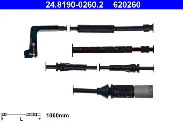 Contact d'avertissement, usure des plaquettes de frein ATE 24.8190-0260.2