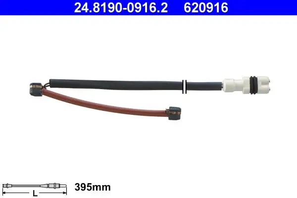 Contact d'avertissement, usure des plaquettes de frein ATE 24.8190-0916.2