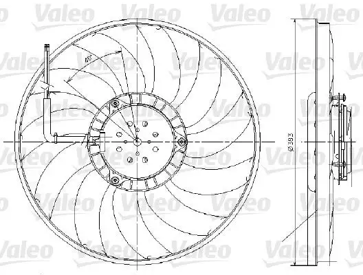 Ventilateur, refroidissement du moteur VALEO 696017