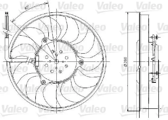 Ventilateur, refroidissement du moteur VALEO 696018