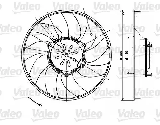 Ventilateur, refroidissement du moteur VALEO 696082