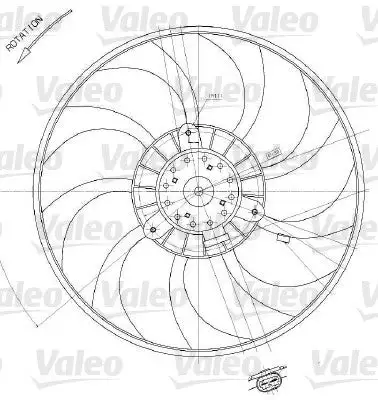 Ventilateur, refroidissement du moteur VALEO 698412