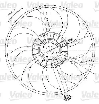 Ventilateur, refroidissement du moteur VALEO 698424