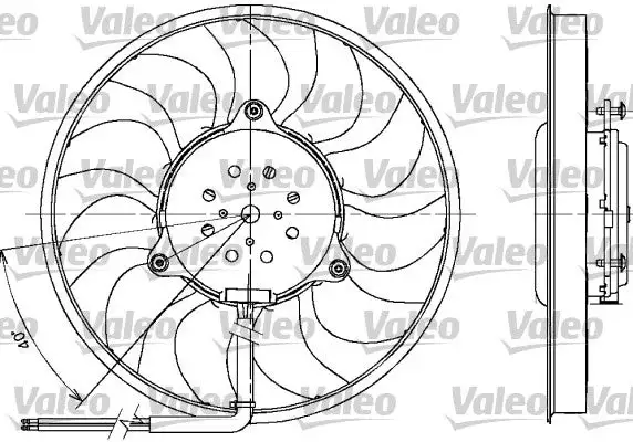 Ventilateur, refroidissement du moteur VALEO 698612