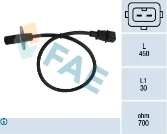 Capteur d'angle, vilebrequin FAE 79001