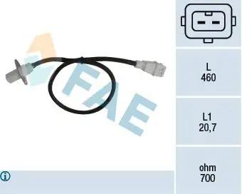 Capteur d'angle, vilebrequin FAE 79002