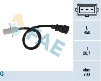 Capteur d'angle, vilebrequin FAE 79003