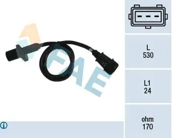 Capteur d'angle, vilebrequin FAE 79004