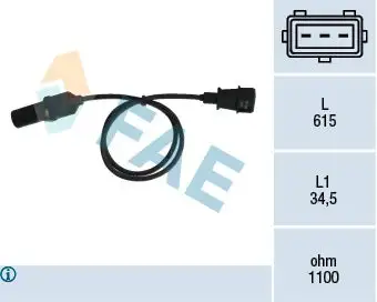 Capteur d'angle, vilebrequin FAE 79005