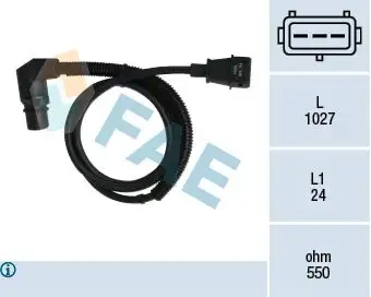 Capteur d'angle, vilebrequin FAE 79044