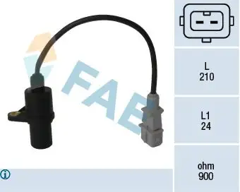 Capteur d'angle, vilebrequin FAE 79047