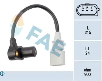 Capteur d'angle, vilebrequin FAE 79048