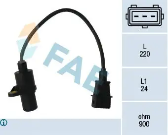 Capteur d'angle, vilebrequin FAE 79049