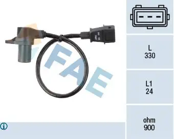 Capteur d'angle, vilebrequin FAE 79051