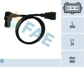 Capteur d'angle, vilebrequin FAE 79057