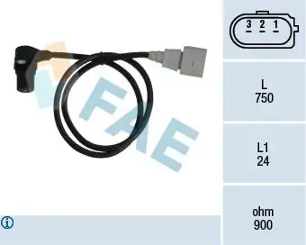 Capteur d'angle, vilebrequin FAE 79059