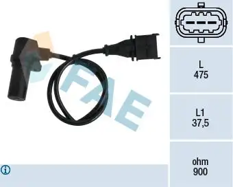 Capteur d'angle, vilebrequin FAE 79060