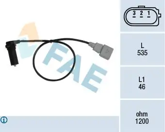 Capteur d'angle, vilebrequin FAE 79067