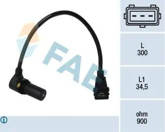 Capteur d'angle, vilebrequin FAE 79071