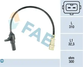 Capteur d'angle, vilebrequin FAE 79084