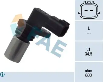 Capteur d'angle, vilebrequin FAE 79091