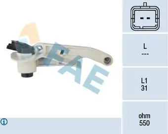 Capteur d'angle, vilebrequin FAE 79100