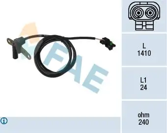 Capteur d'angle, vilebrequin FAE 79146