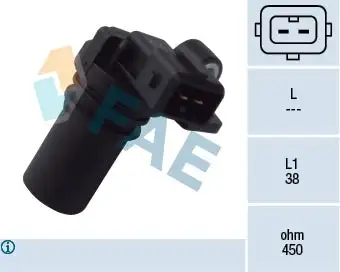 Capteur d'angle, vilebrequin FAE 79162